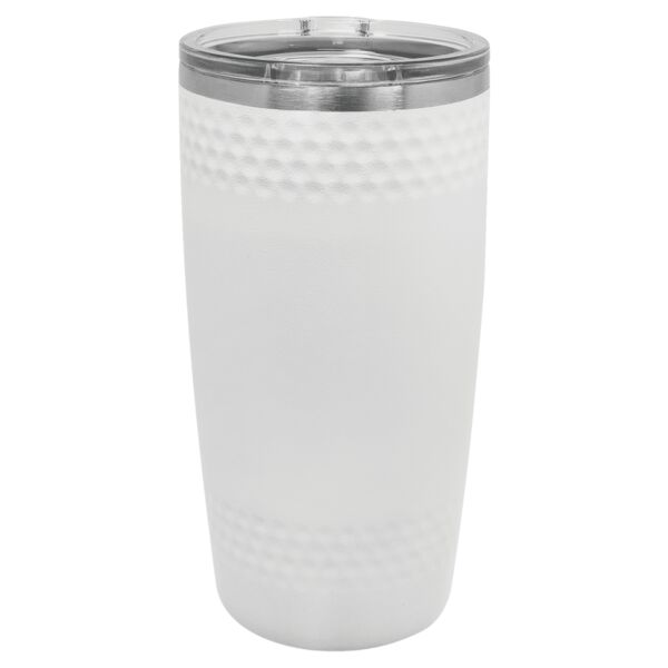 Golf Tumbler with Dimples and Slider Lid Thumbnail